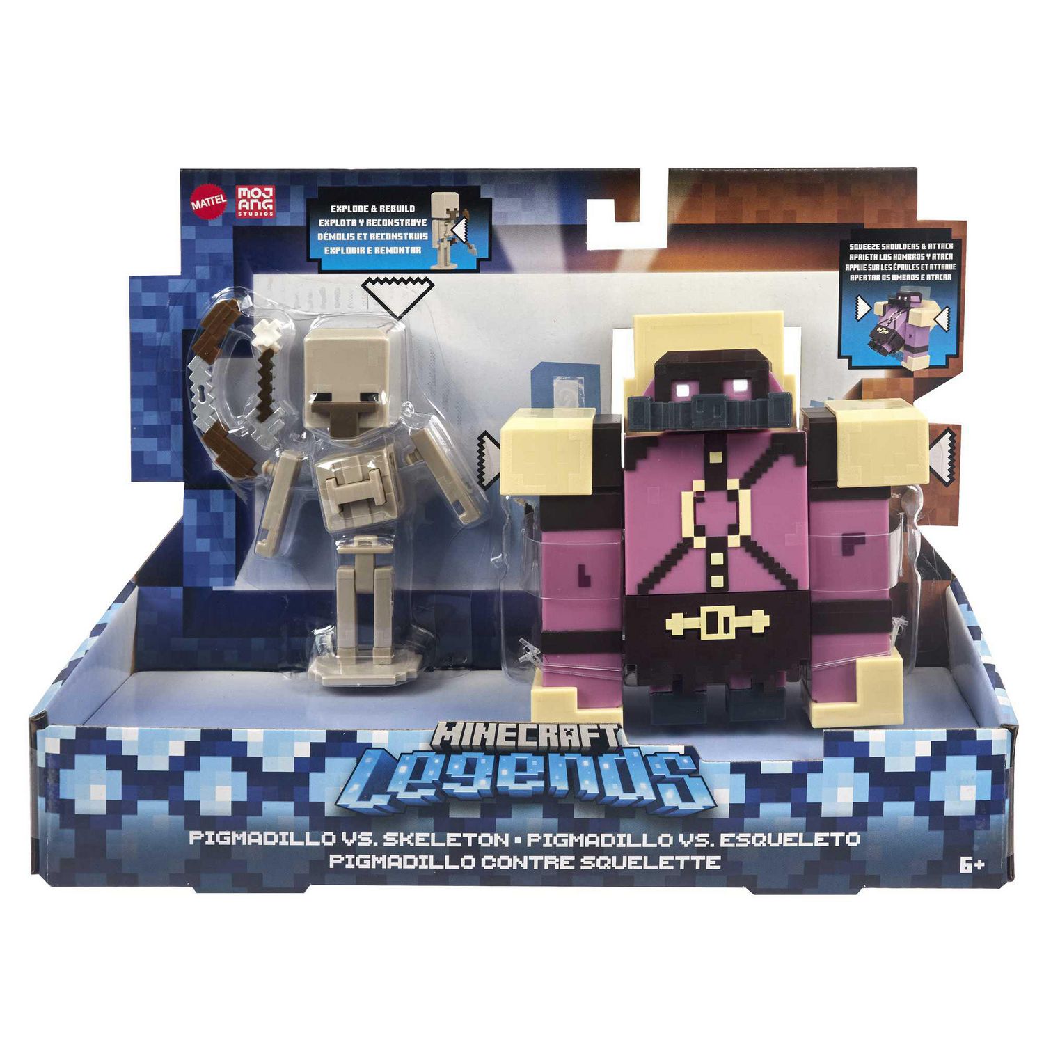 Фигурки Minecraft Legends Fidget Figure 2шт GYR99 купить по цене 2999 ₽ в  интернет-магазине Детский мир