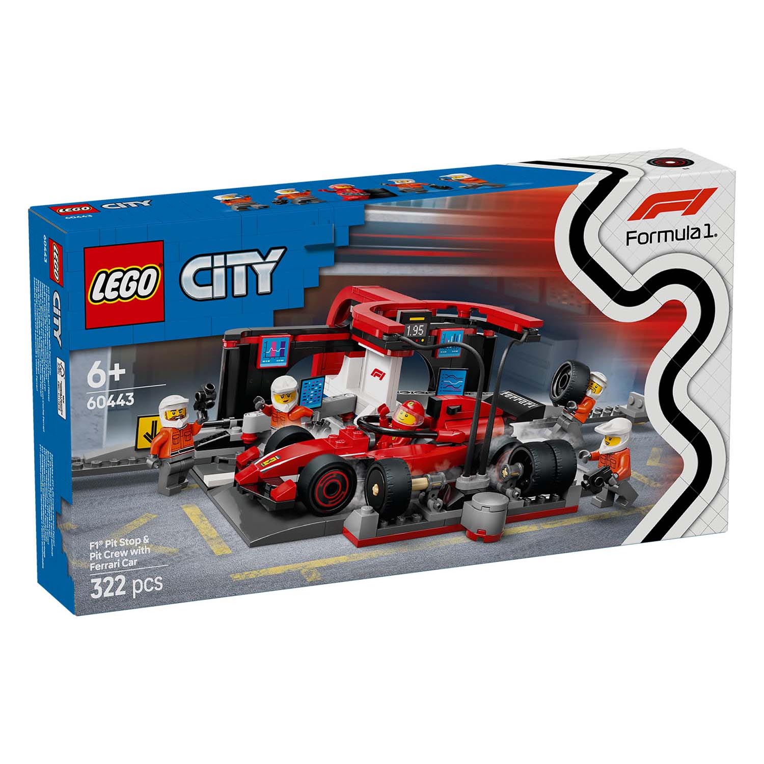 Конструктор детский LEGO City Пит-стоп и команда F1 - фото 11