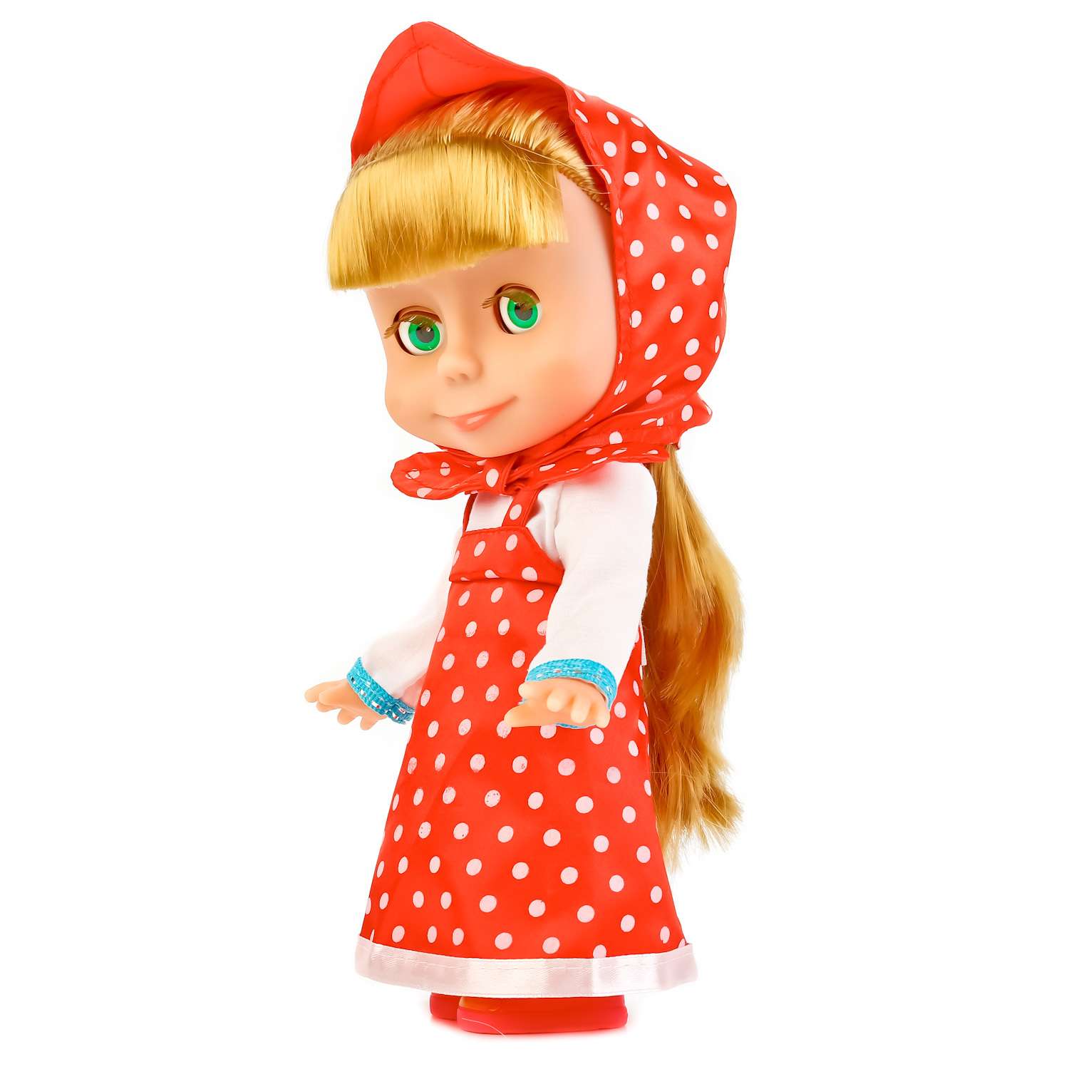 Кукла интерактивная Карапуз Маша в платье в горох 247380 - фото 2