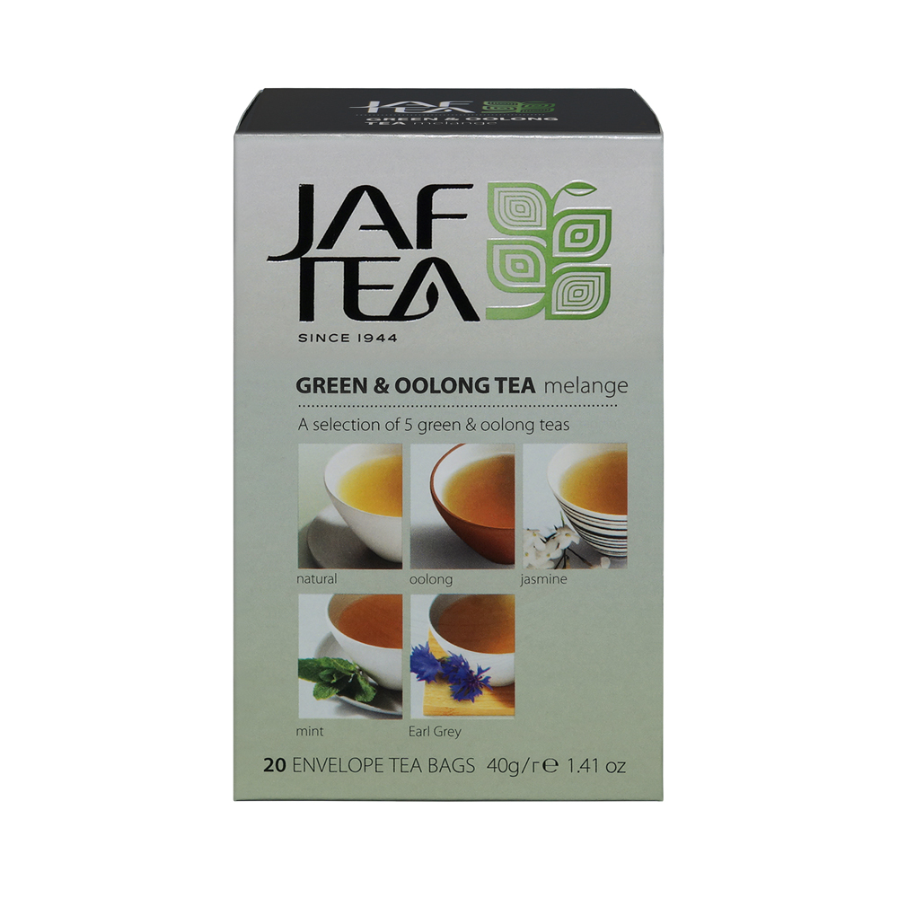 Чай зелёный JAF TEA Oolong melange 20 пак. в конвертиках Ассорти 5 видов - фото 1