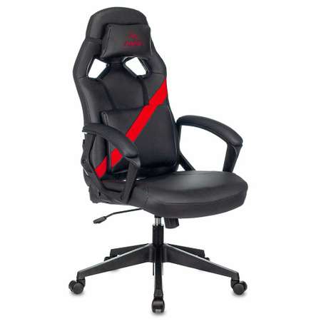 Кресло компьютерное Бюрократ Zombie DRIVER черный/красный