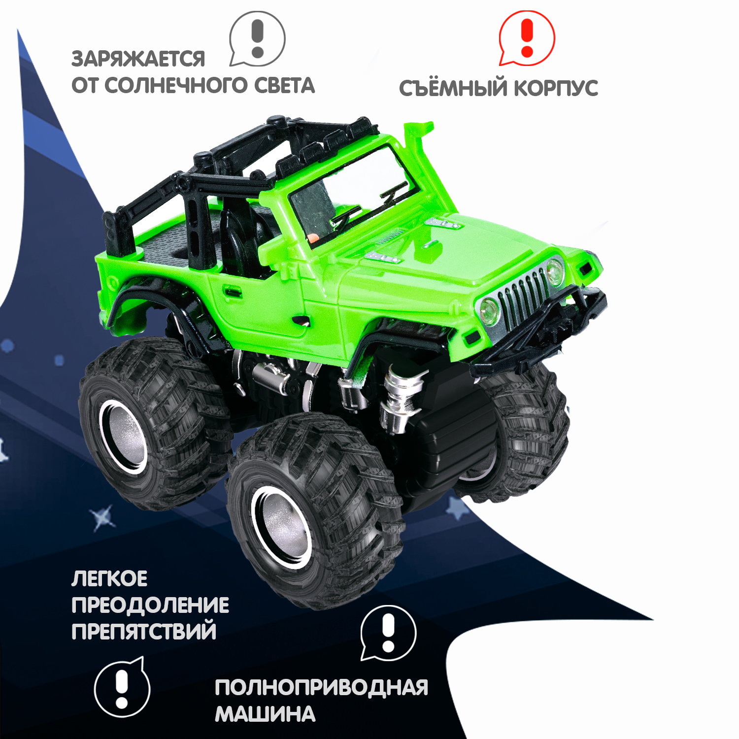 Внедорожник Bondibon Jeep инерционный ВВ5062 - фото 2