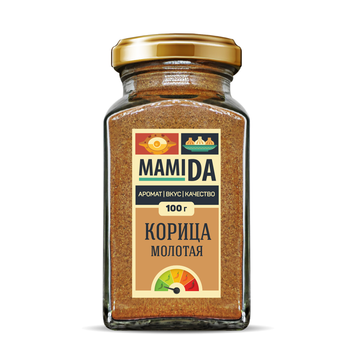 Молотая специя MamiDA Корица кассия молотая 110 г - фото 1