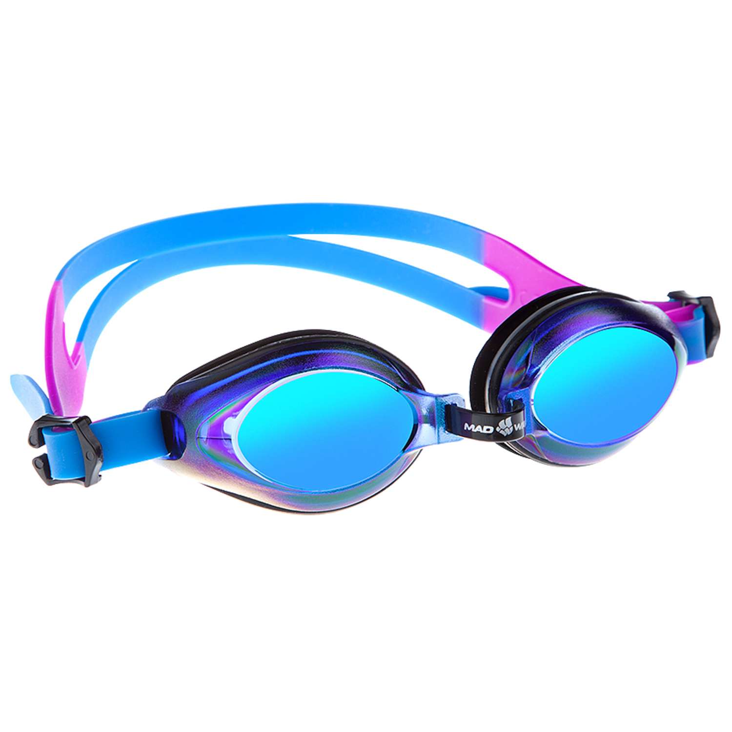 Очки для плавания Mad Wave Aqua rainbow M0415 05 0 04W Синий - фото 2