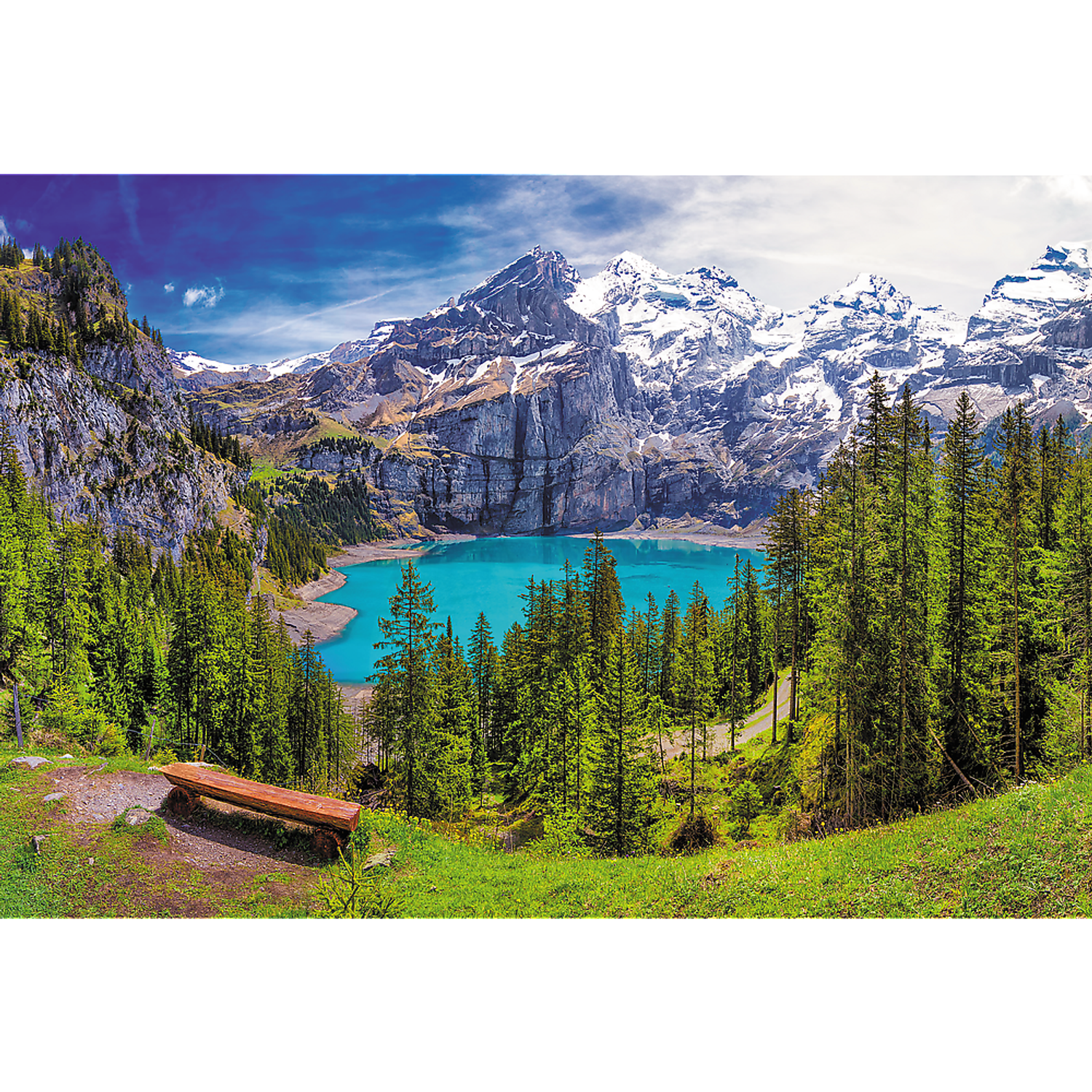 Пазл 1500 деталей TREFL Озеро Эшинен Альпы Швейцария - фото 2