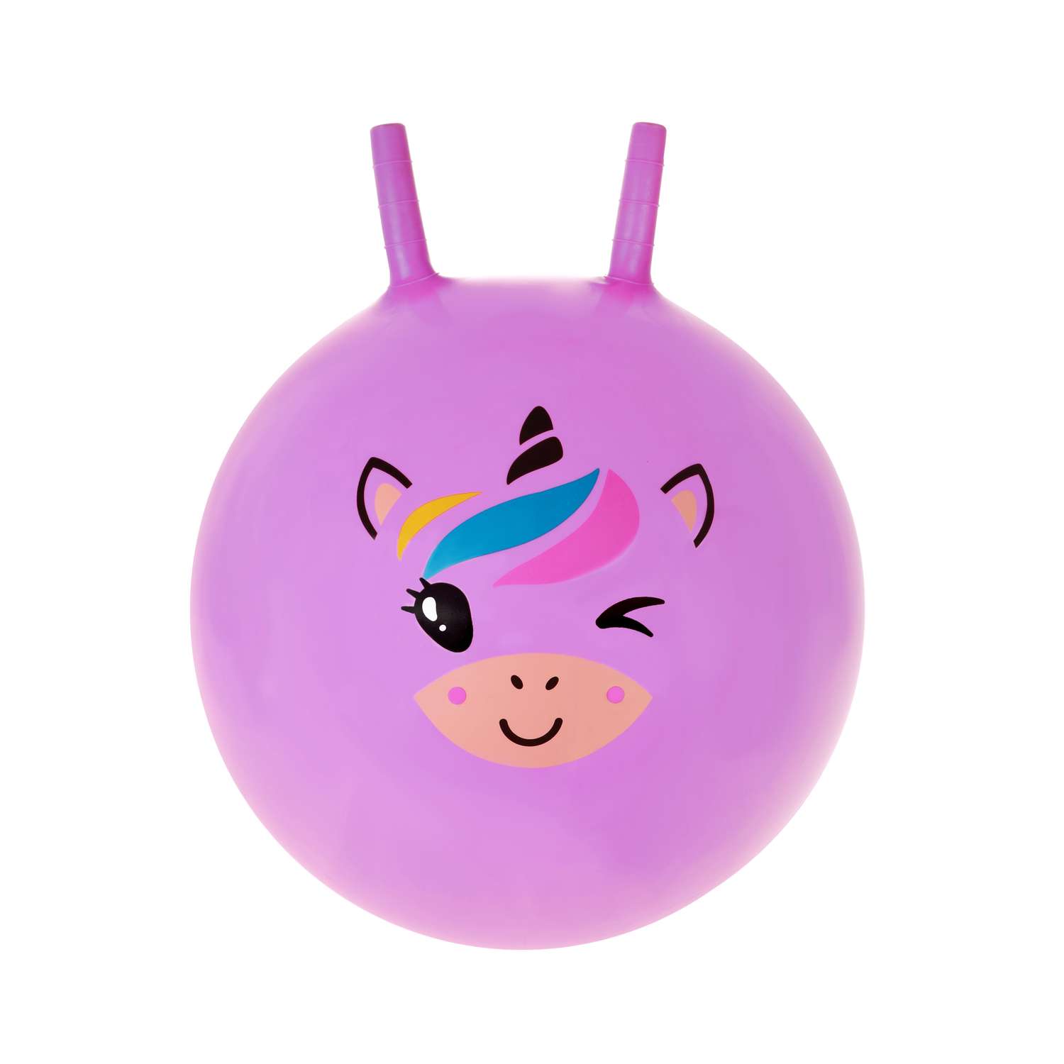 Мяч-прыгун Moby Kids 50 см Единорог фиолетовый с рожками - фото 6
