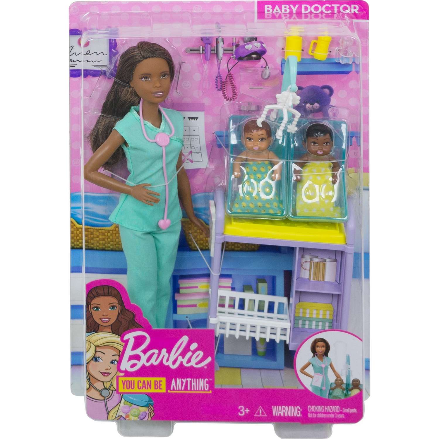 Набор игровой Barbie Кем быть Детский доктор Брюнетка DVG12 DHB63 - фото 2
