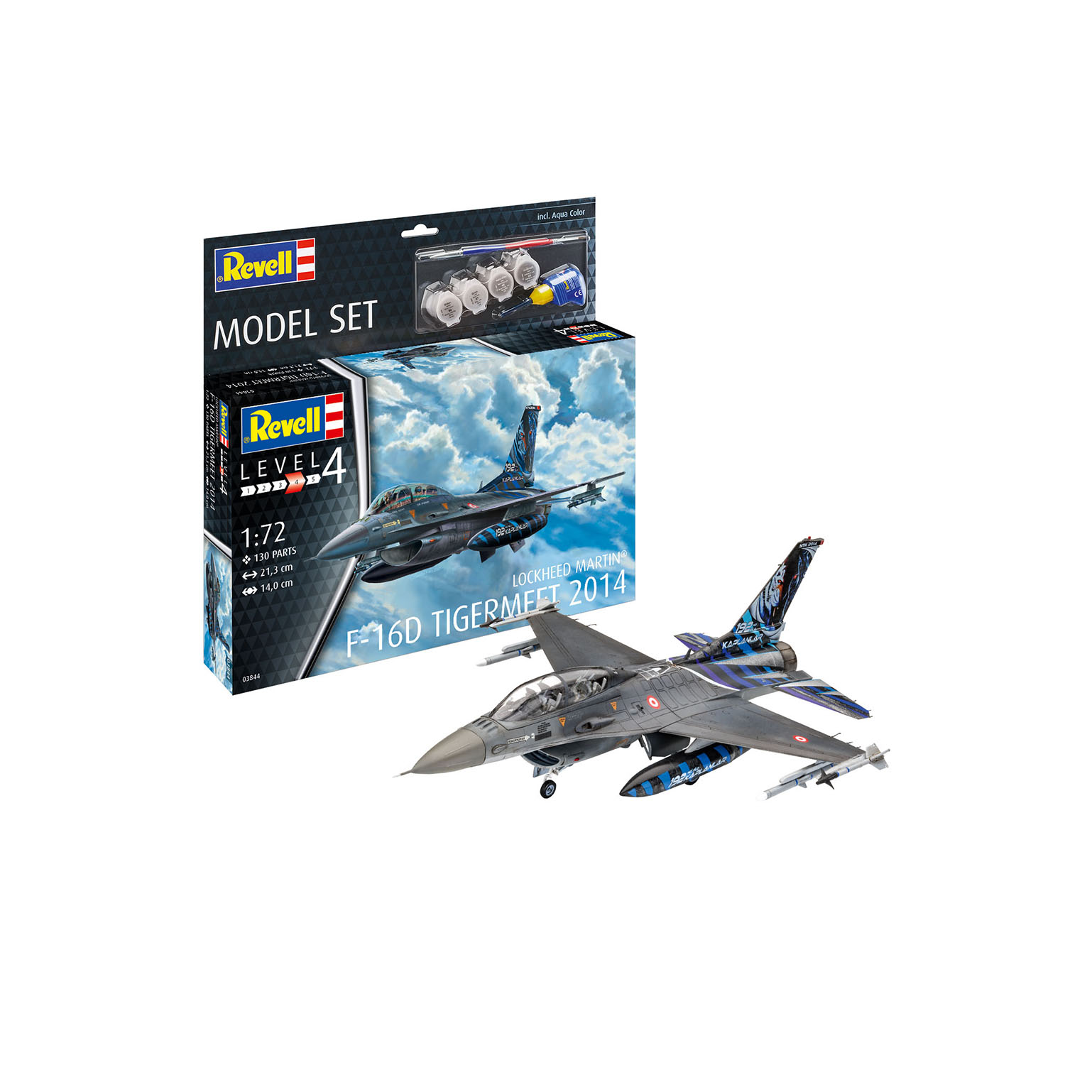 Модель для сборки Revell Легкий истребитель F-16D Fighting Falcon 63844 - фото 3