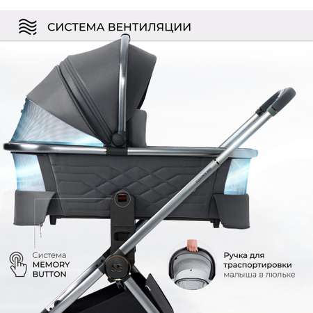 Коляска 2в1 Sweet Baby Elegante BRD Grey