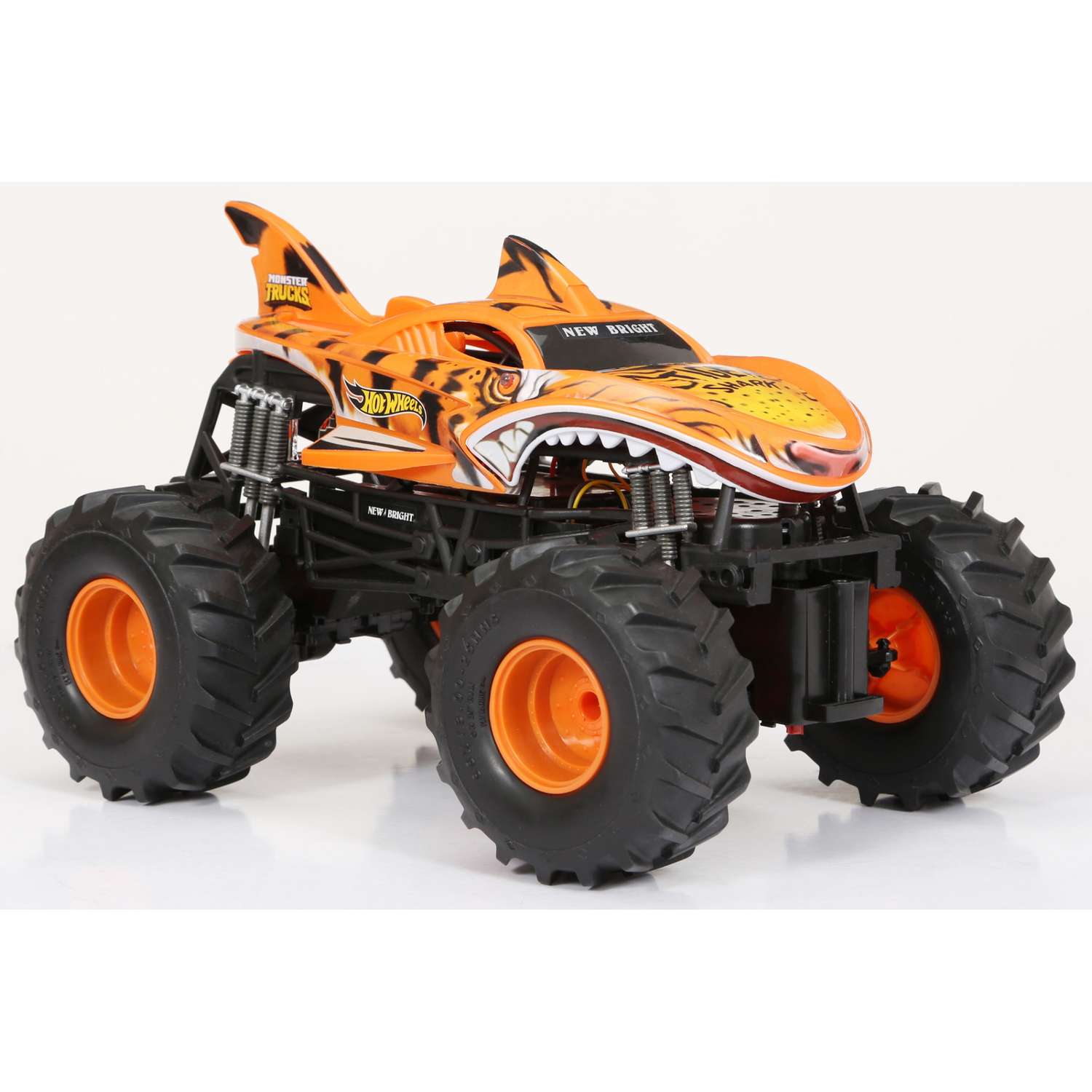 Машина Hot Wheels РУ 1:14 Tiger Shark Monster Truck Оранжевая 61460U - фото 5