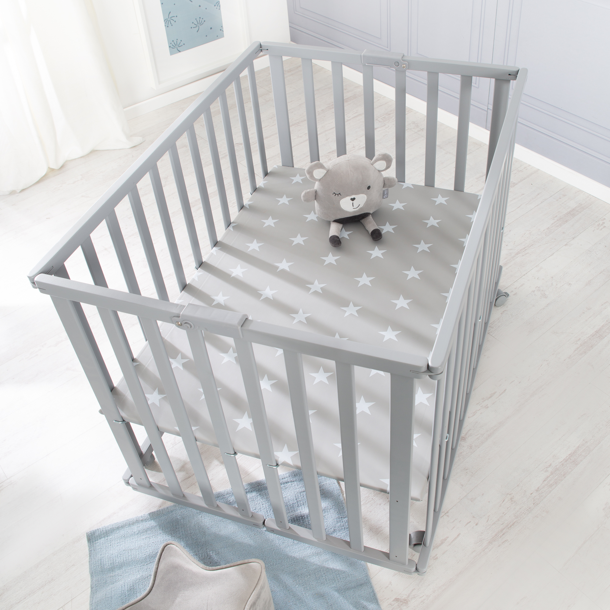 Манеж детский Roba Foldable playpen деревянный складной 202703TP - фото 15