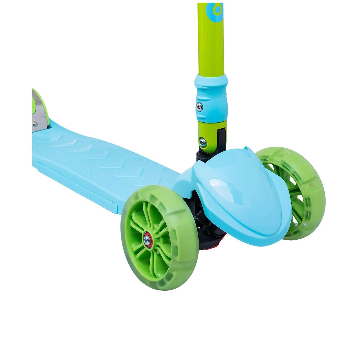 Самокат RIDEX трехколесный 3 wheels scooter Bunny 135/90 light blue/green - фото 7