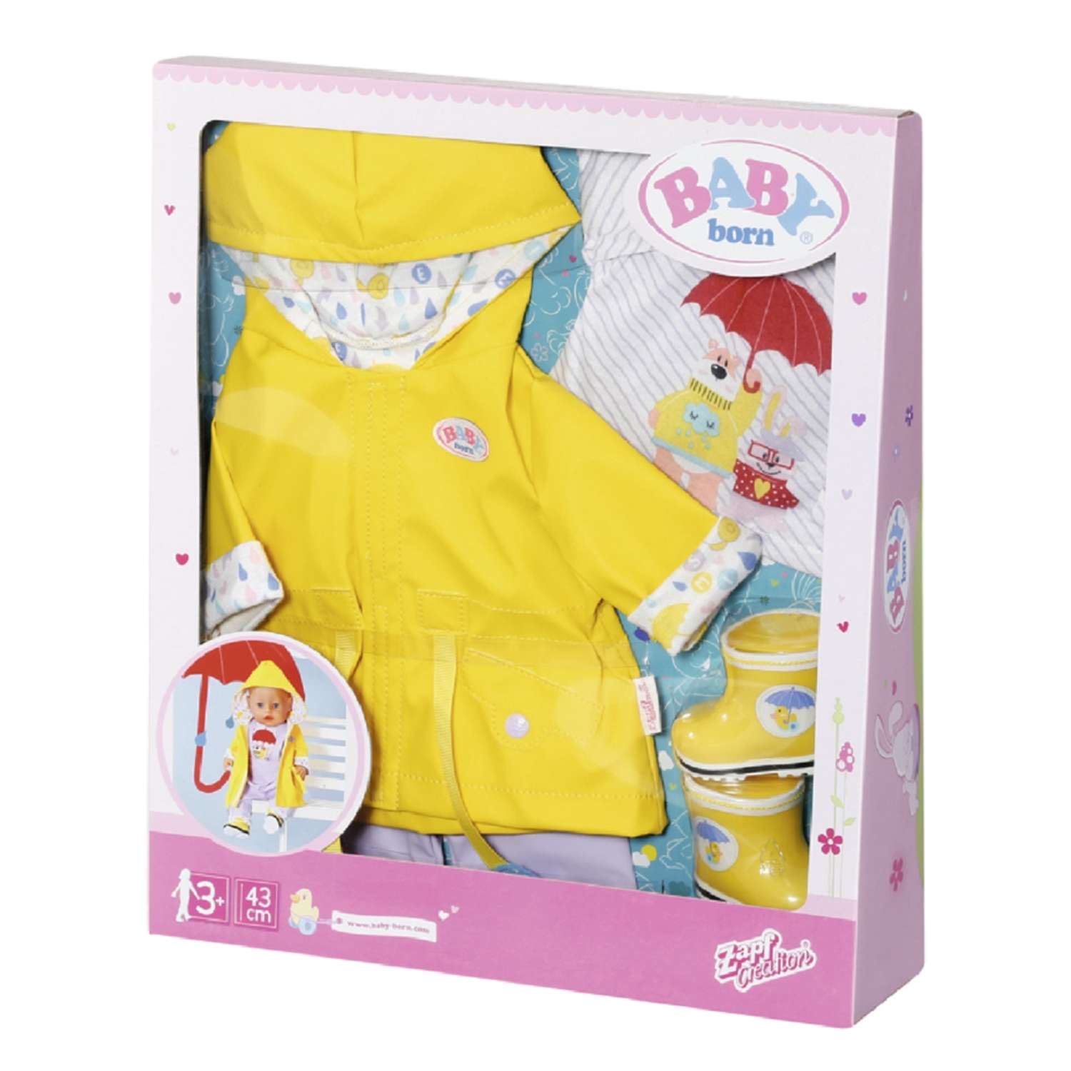 Набор одежды для куклы Zapf Creation Baby Born Дождливые деньки 828-137 - фото 2