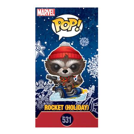 Игрушка Funko Pop Bobble Marvel holiday Rocket Fun2506