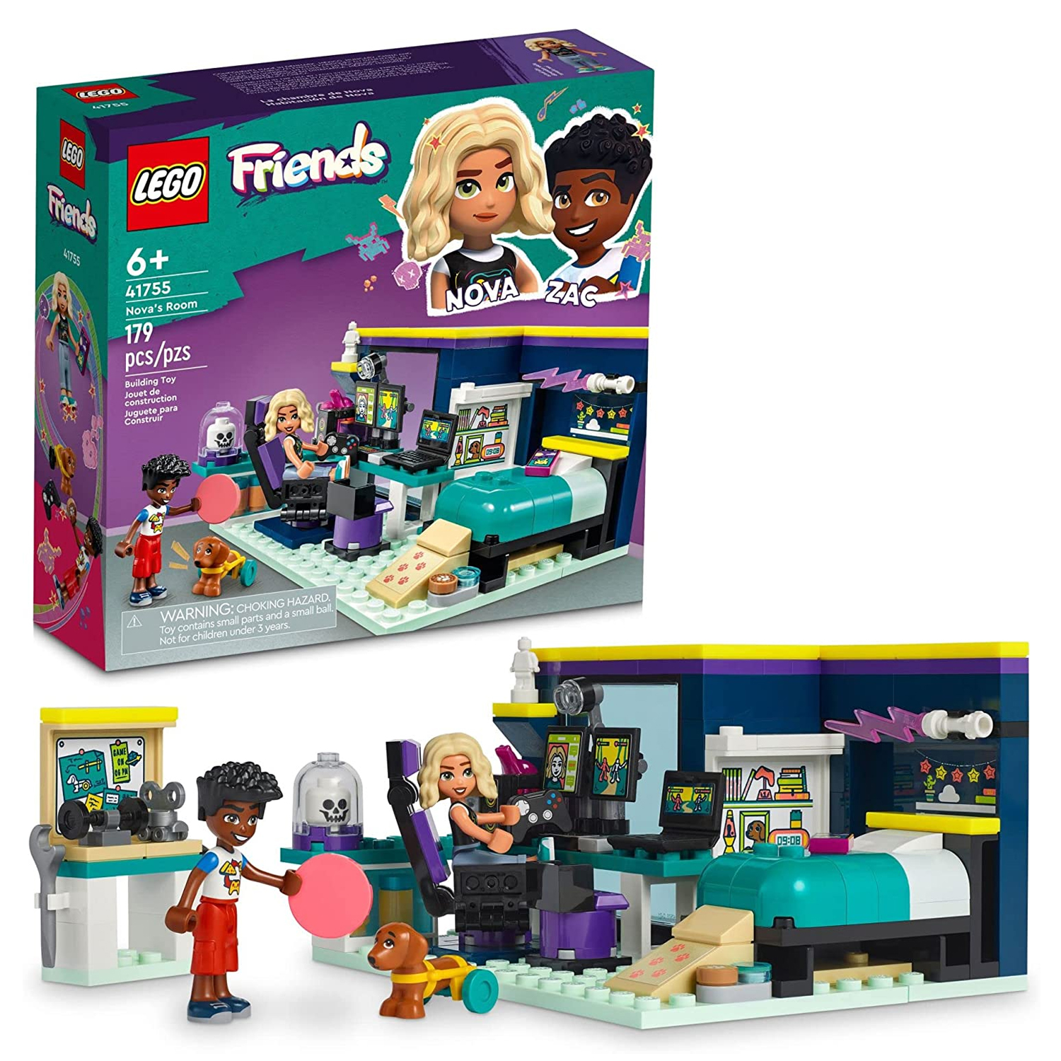 Конструктор детский LEGO Friends Комната Новы 41755 - фото 1