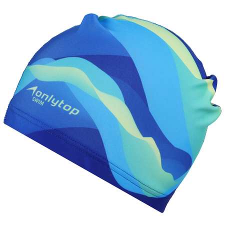 Шапочка для плавания ONLITOP взрослая Swim. тканевая. обхват 54-60 см