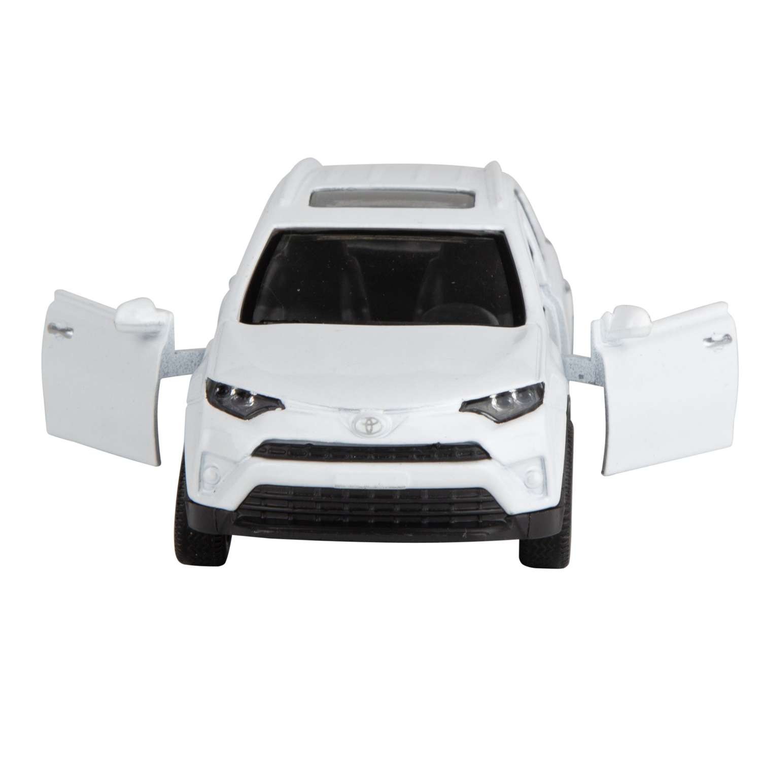 Машинка AUTOGRAND Toyota RAV 4 белая металлическая с инерционным механизмом 12 см 78253 - фото 2