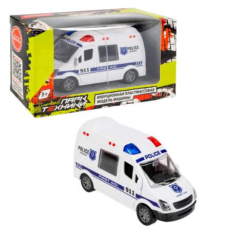 Инерционная машина BONDIBON Микроавтобус полиции серия Парк Техники