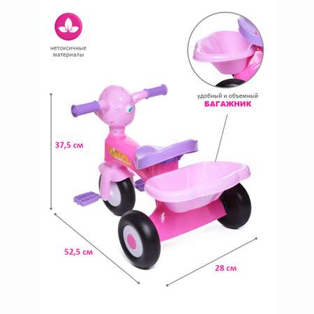Велосипед трехколесный BabyCare Try me розовый