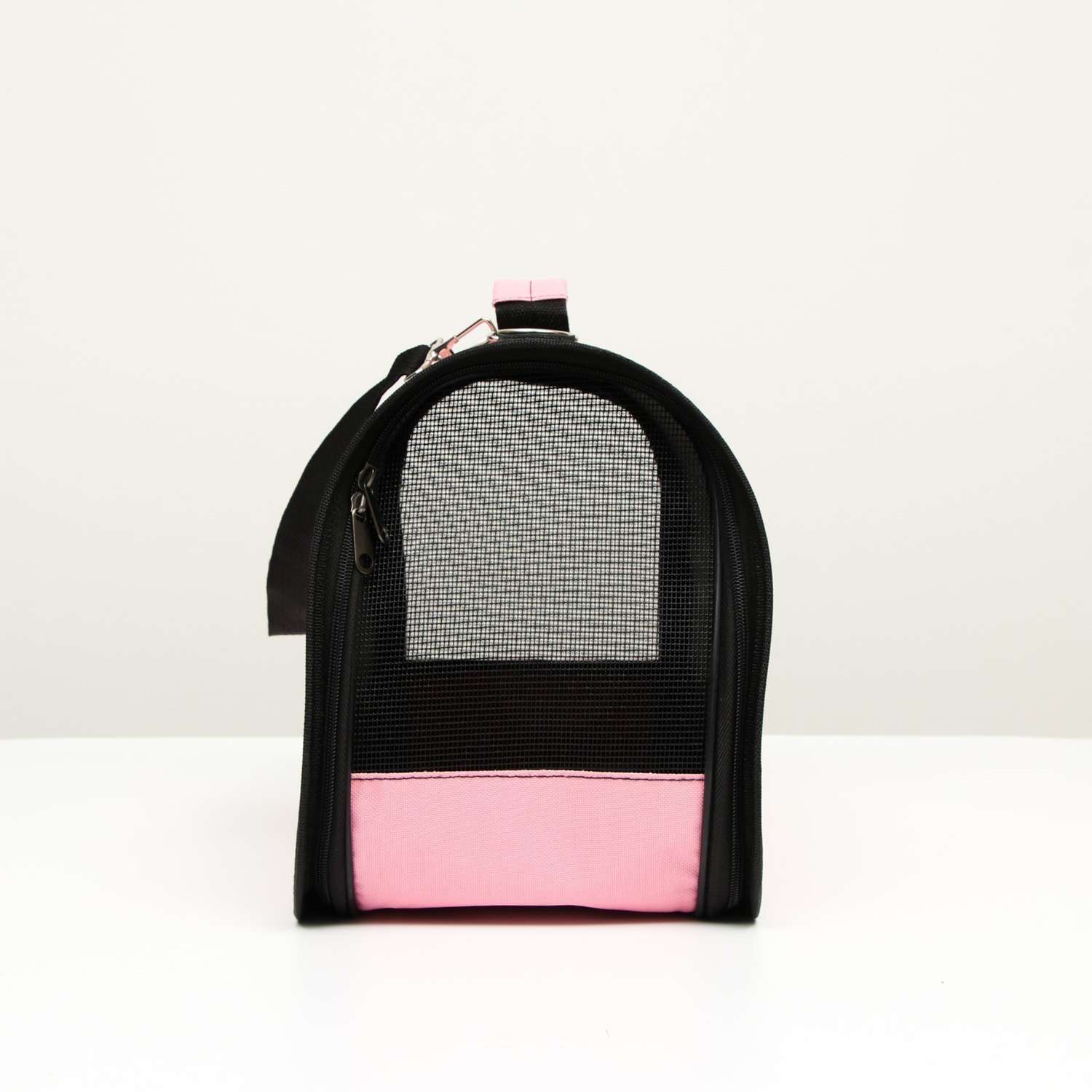 Сумка-переноска Пижон каркасная «Воздушный поцелуй» размер S 375х17х22 см розовая - фото 4