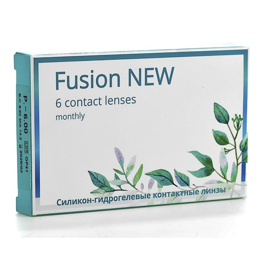 Контактные линзы OKVision Fusion NEW 6 шт R 8.6 -0.75 - фото 1