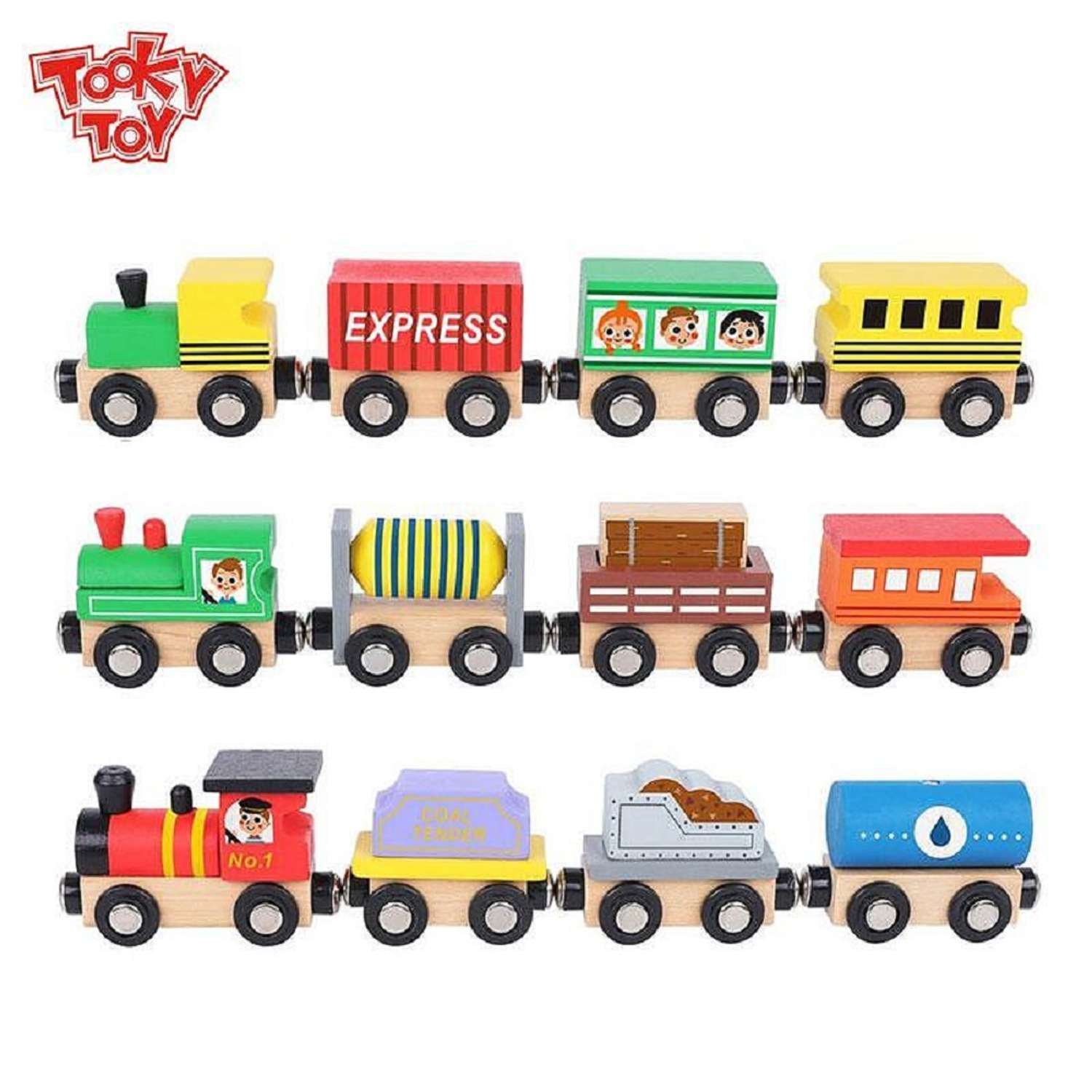 Игровой набор Tooky Toy Поезд с вагонами TH647 TH647 - фото 1