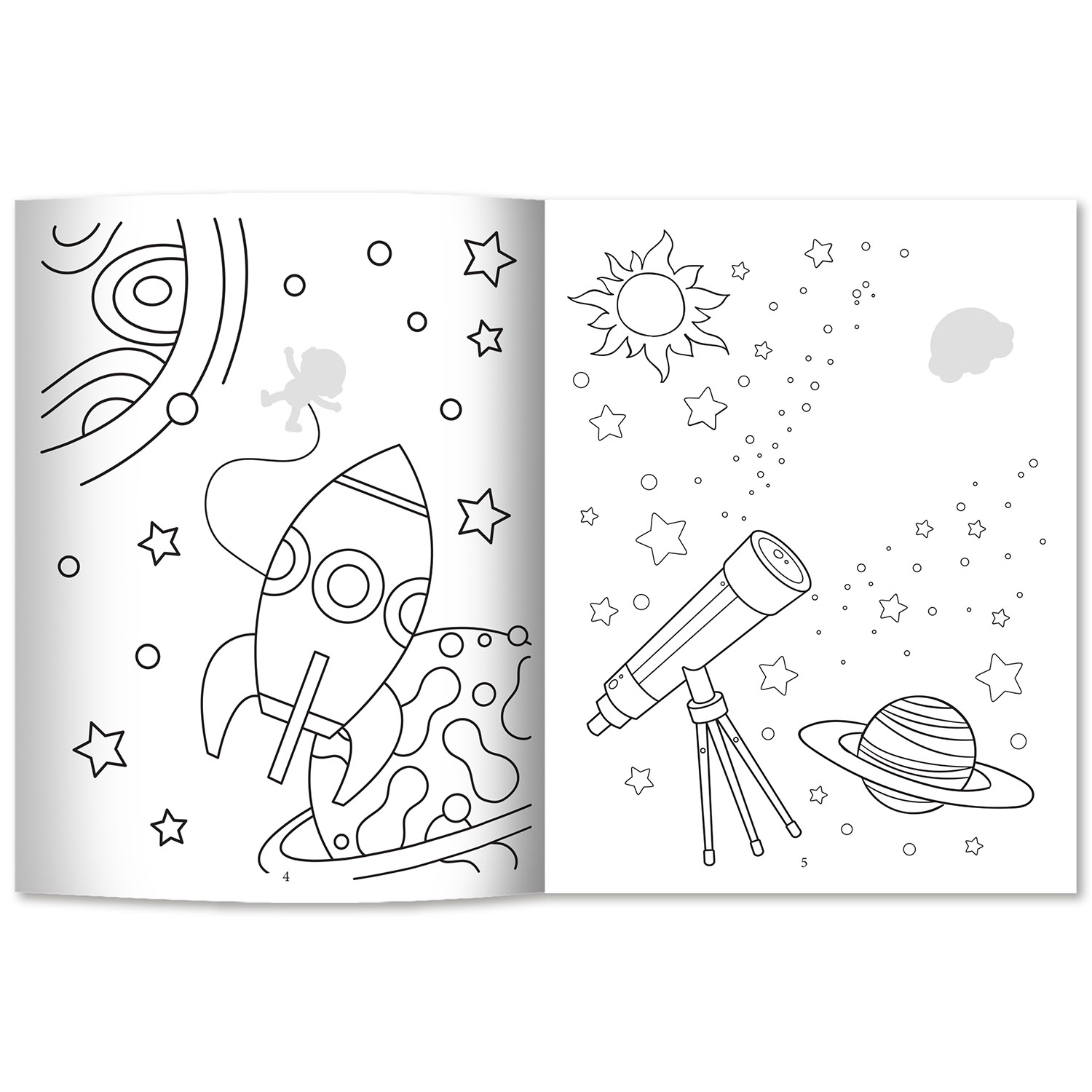 Книга Феникс Раскрась и наклей: Космос: Книжка-раскраска с наклейками - фото 9