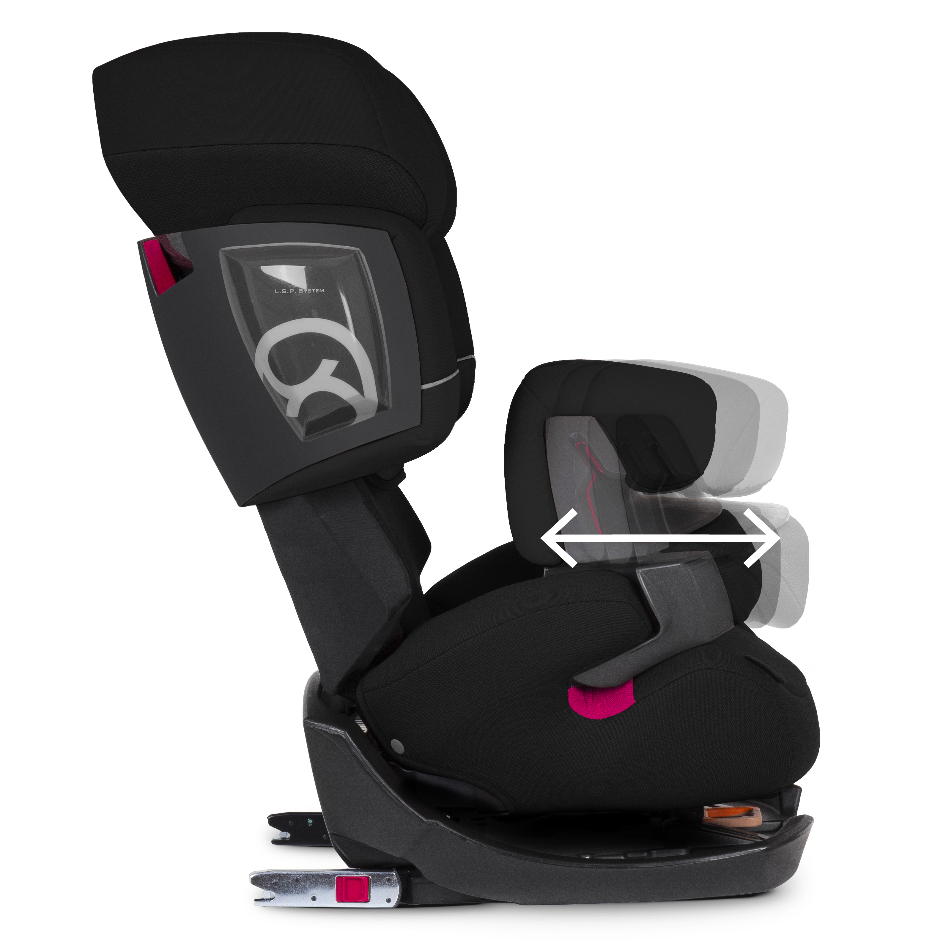 Автокресло Cybex Pallas 2-Fix Pure Black - фото 2