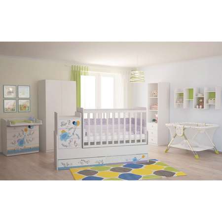 Комод Polini kids Simple 1580 Слоник на шаре Белый