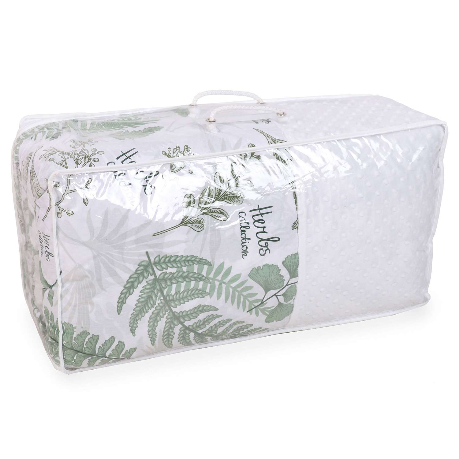 Комплект постельного белья Amarobaby Exclusive Soft Collection Папоротники 4предмета Зеленый-Белый - фото 2