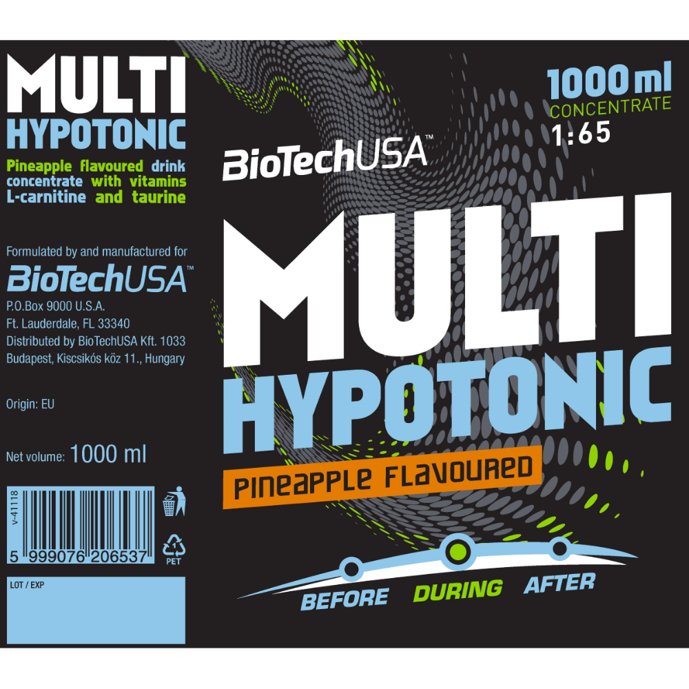 Гипотоник BiotechUSA Multi Hypotonic 1000 мл. Ананас - фото 2