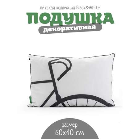 Подушка декоративная N Family VELO из коллекции Black/white 60*40см