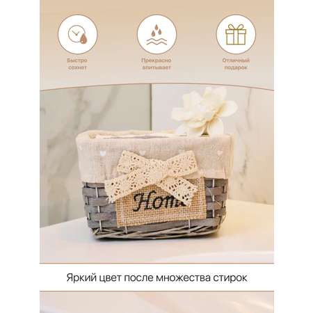 Набор полотенец Arya Home Collection из 6 штук 30х30 см Home Grey