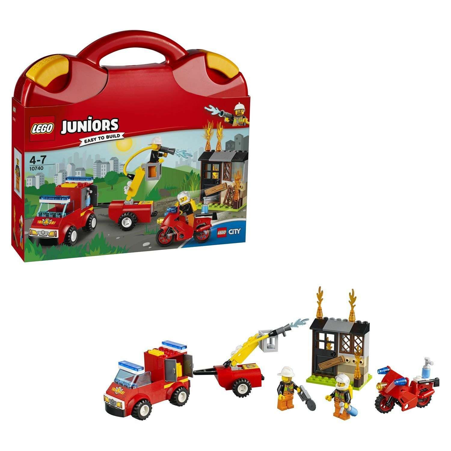 Конструктор LEGO Juniors Чемоданчик «Пожарная команда» (10740) - фото 1