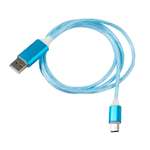 Дата-кабель RedLine LED USB - TYPE-C синий