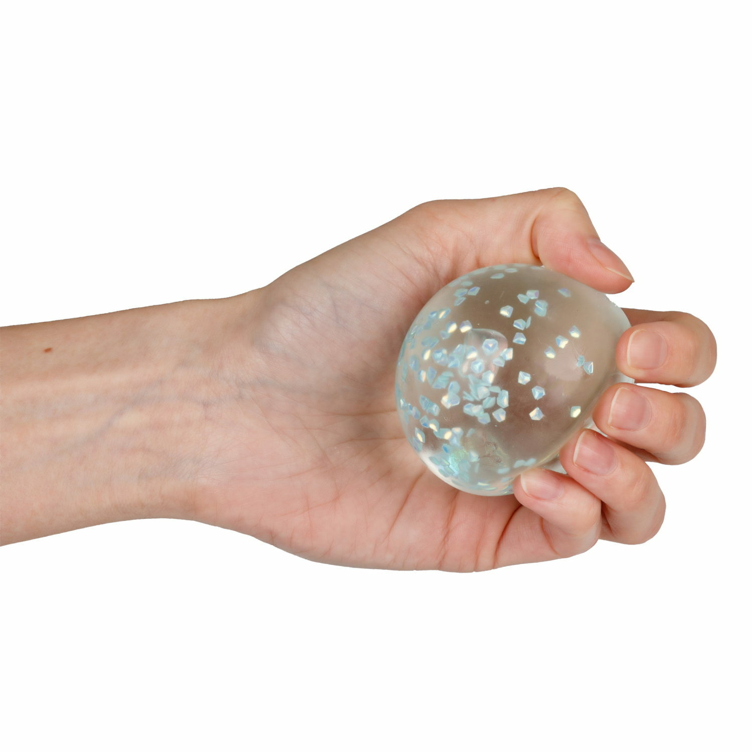 Игрушка-антистресс Крутой замес Супергель шар бриллиант синий - фото 3