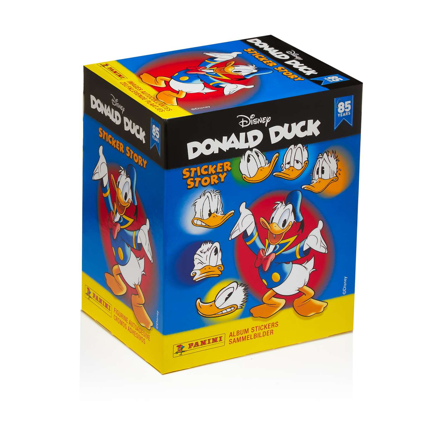 Бокс с наклейками Panini Donald Duck Дональд Дак 50 пакетиков - фото 1