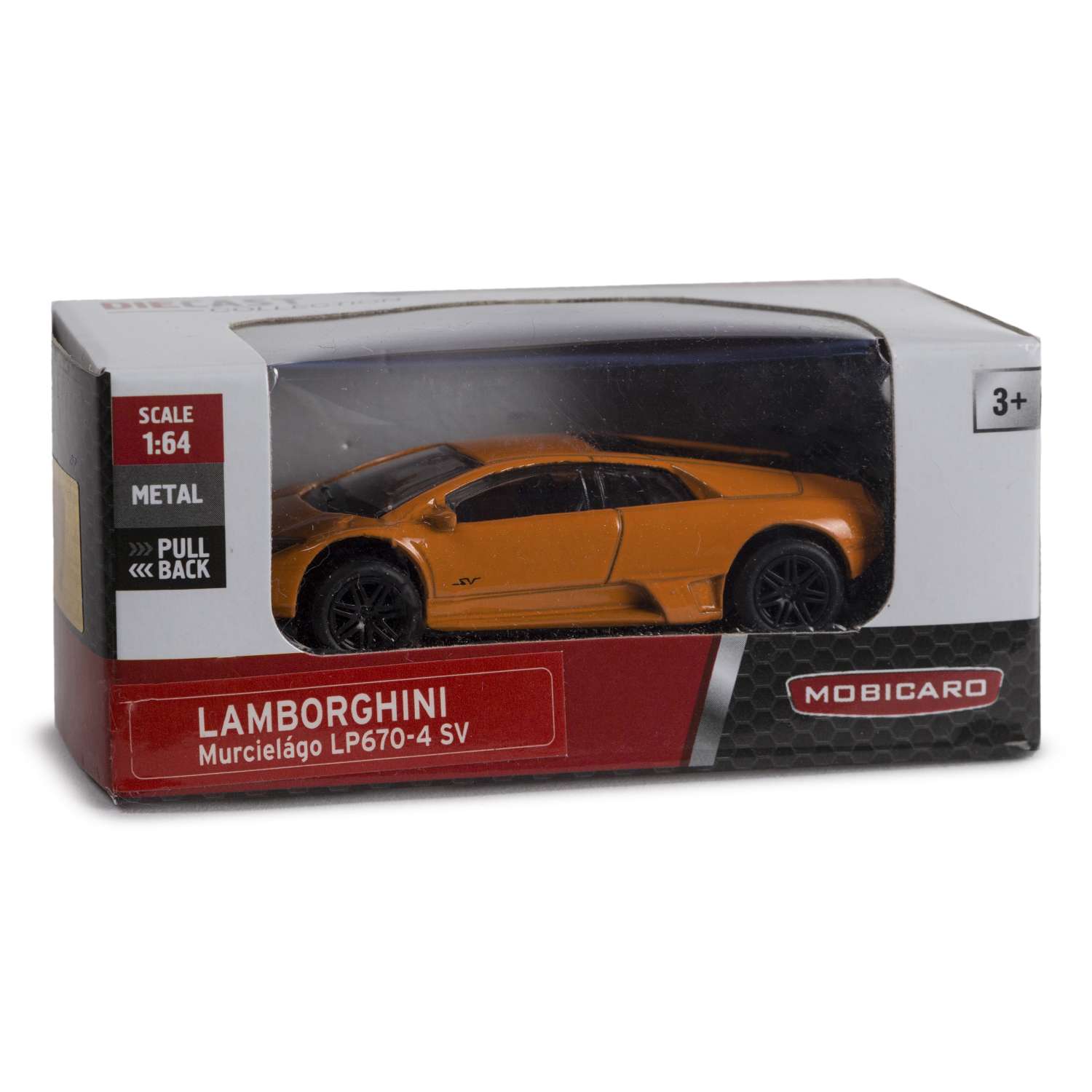 Машинка Mobicaro Lamborghini Murc. LP670-4 1:64 354997 - фото 3