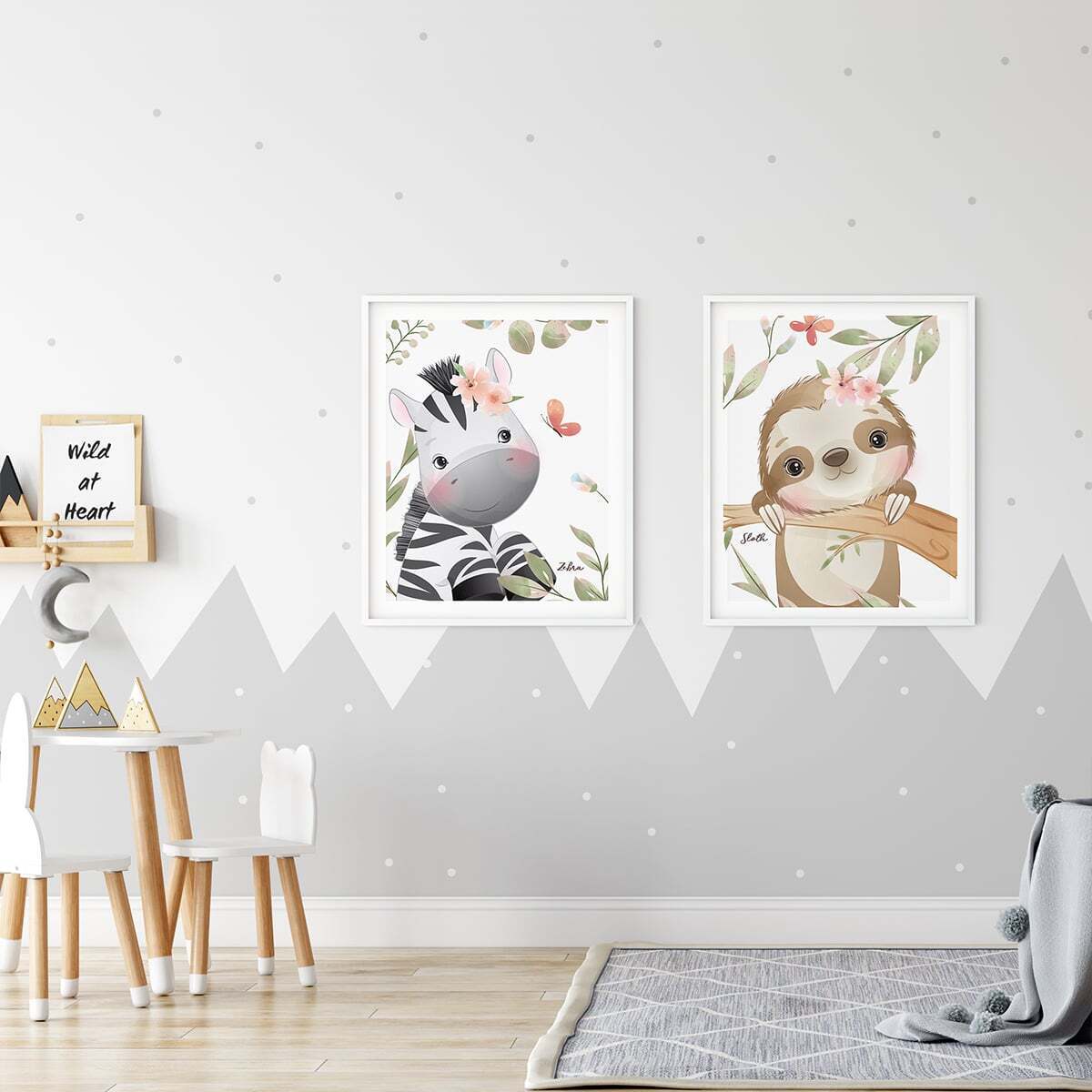 Интерьерный постер Moda interio Funny animals Милые животные 40х50 см 2 шт - фото 8
