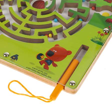 Игрушка деревянная Буратино Ми-ми-мишки лабиринт магнитный