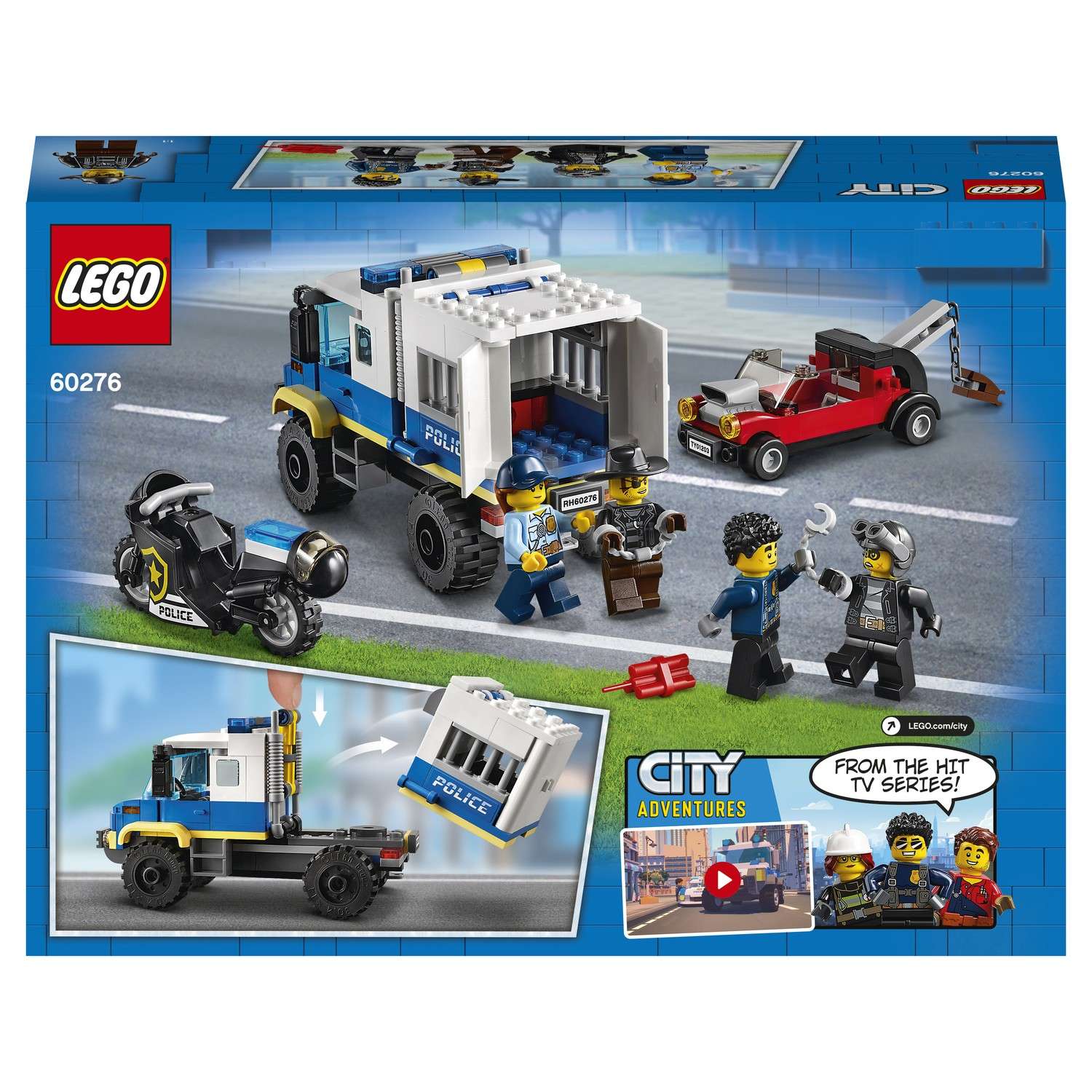 Конструктор LEGO City Police Транспорт для перевозки преступников 60276 - фото 3