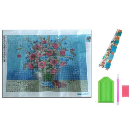 Алмазная мозаика Seichi Букет полевых цветов 30х40 см