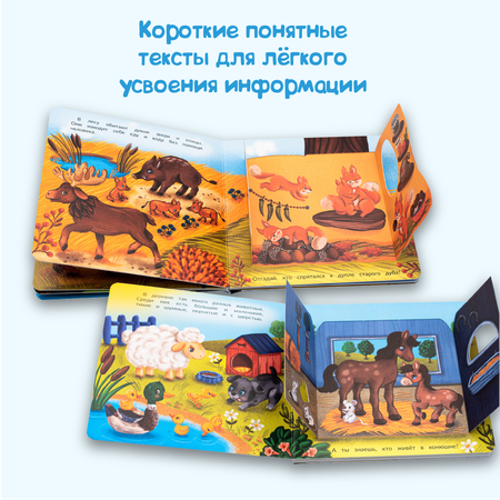 Книжка BimBiMon с окошками КТО В ДОМИКЕ ЖИВЕТ?