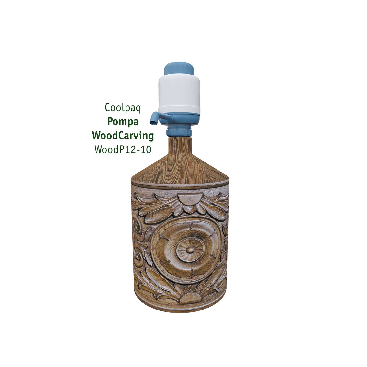 Чехол на бутыль 19л Coolpaq Wood Carving - фото 5