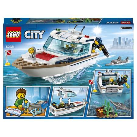 Конструктор LEGO City Great Vehicles Яхта для дайвинга 60221