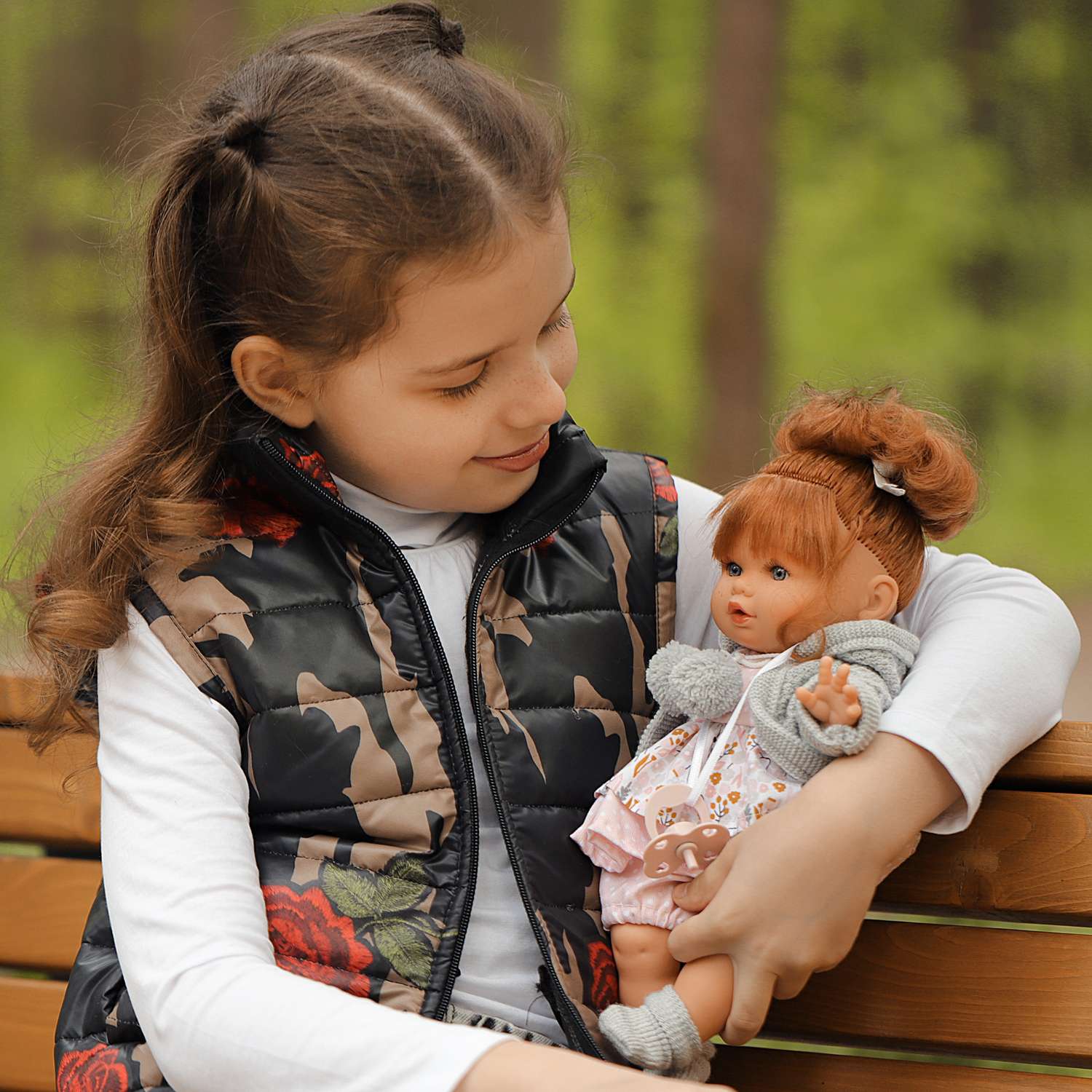 Кукла озвученная Antonio Juan Реборн Ава в сером 30 см плачет мягконабивная 13145 - фото 6