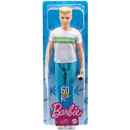 Кукла Barbie Кен в джинсах и футболке GRB43