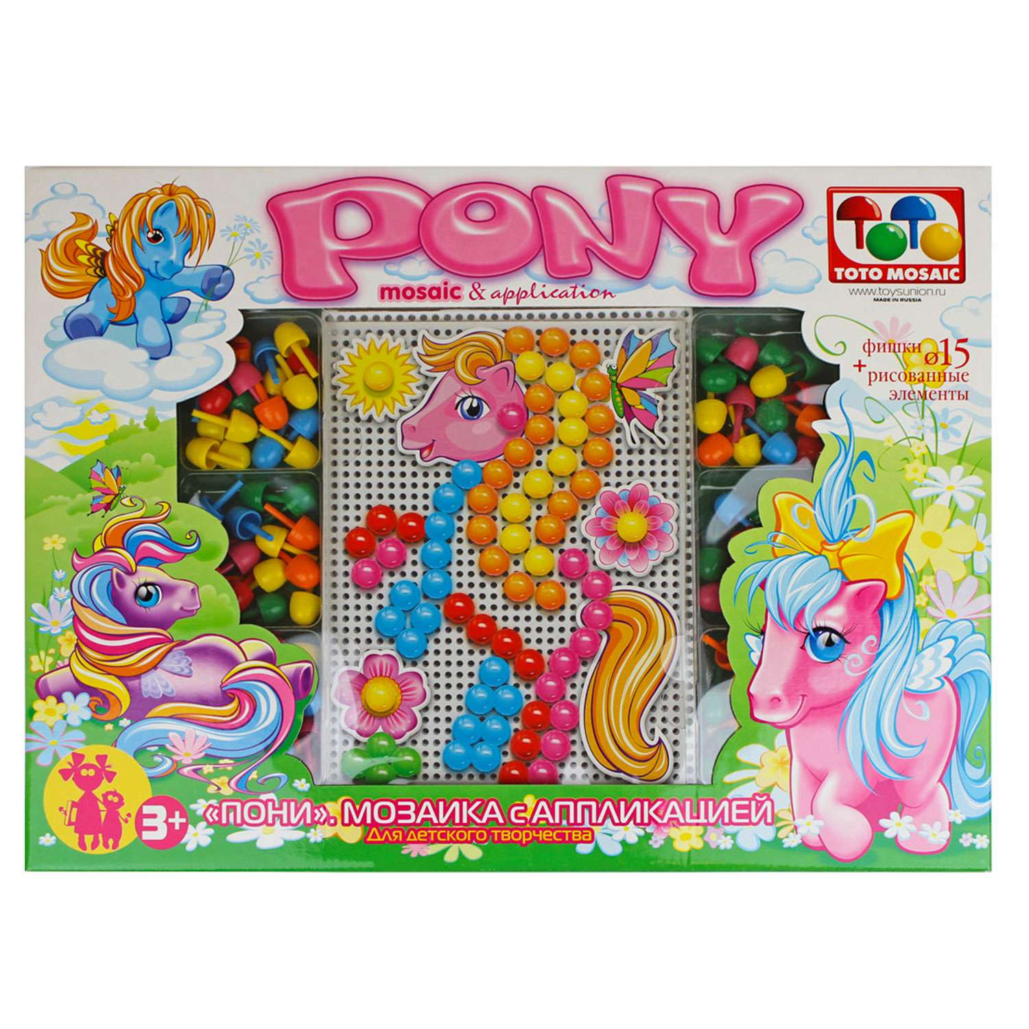 Мозаика с аппликацией Toys Union Пони - фото 1