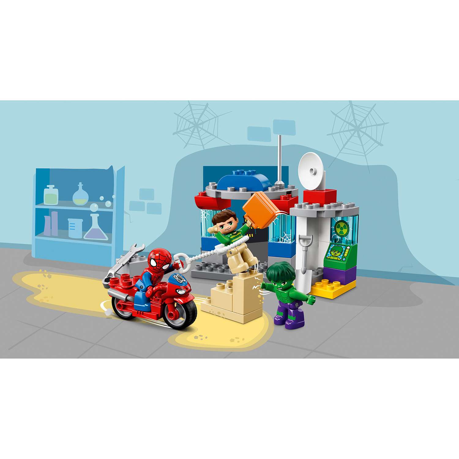 Конструктор LEGO DUPLO Super Heroes Приключения Человека-паука и Халка 10876 - фото 4