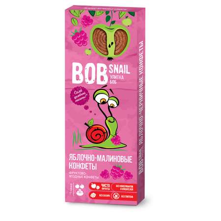 Конфеты Bob Snail натуральные без сахара яблоко-малина 30г